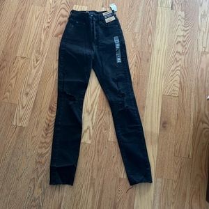 black super high rise curvy jeggings